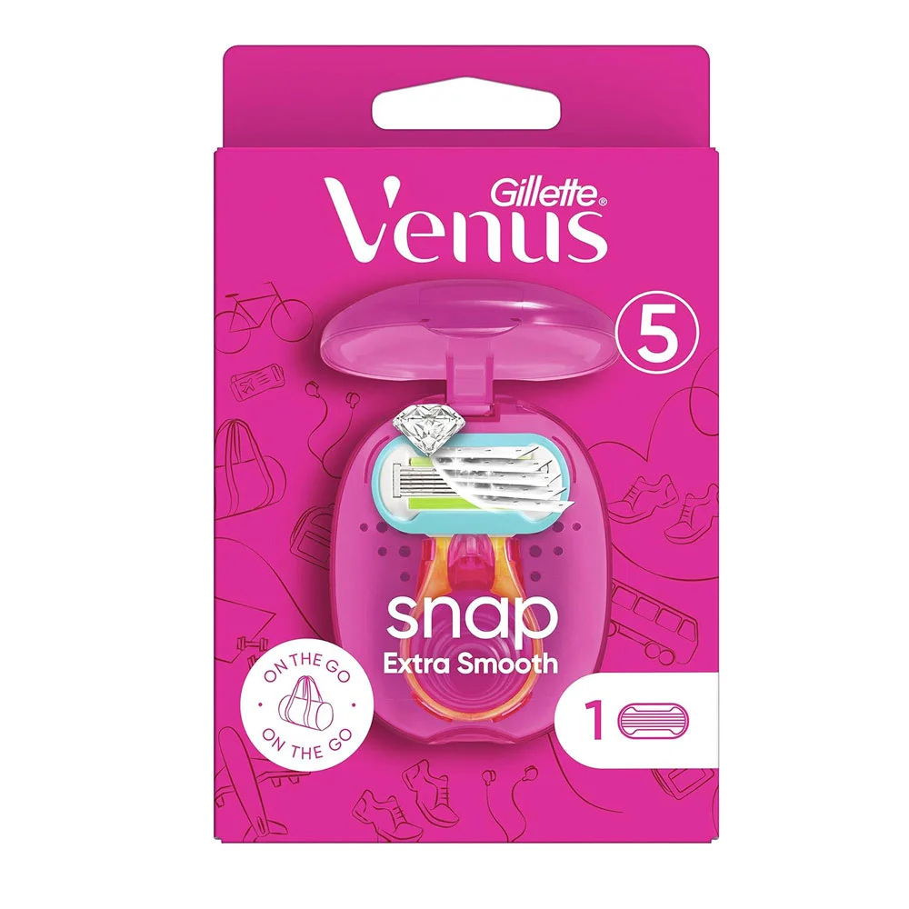 venus snop ماكنة حلاقه نسائي باكيت وردي